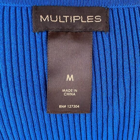 NWT Multiples Blue Tank Top Size M EUC - Picture 6 of 7